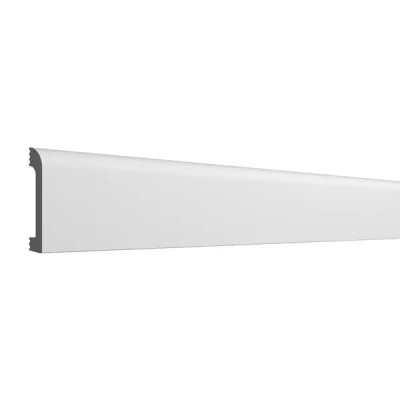 Плинтус настенный/потолочный полистирол ударопрочный Modern-1 белый 15x80x2000 мм