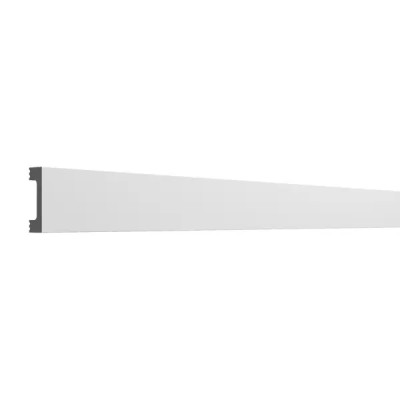 Молдинг настенный полистирол ударопрочный Modern-2 белый 14x50x2000 мм