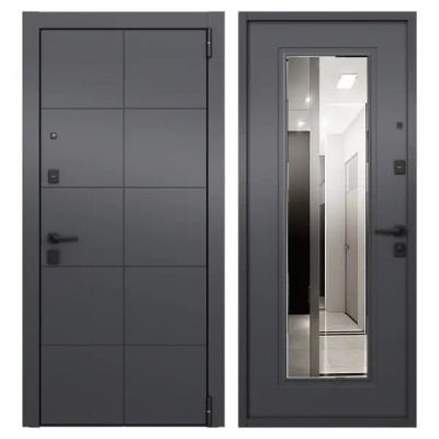 Дверь входная металлическая правая Гибсон 95x205 см скай оскуро
