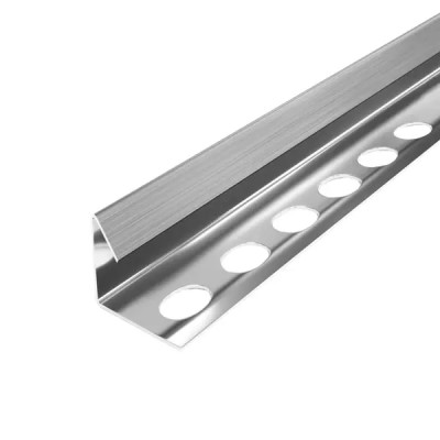 Уголок окантовочный для плитки Alprofi ПК 18-10НС.2700.001 270 см нержавеющая сталь цвет серый