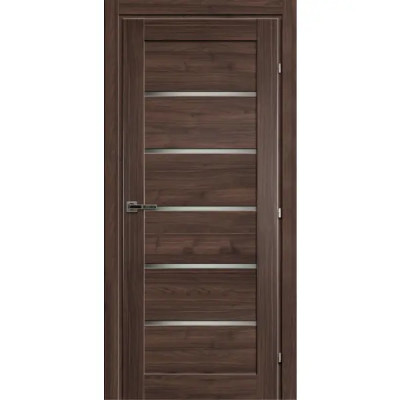 Дверь межкомнатная Пара Ноче остекленная CPL ламинация цвет коричневый 80x200 см (с замком и петлями)