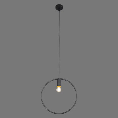 Подвесной светильник Vitaluce Krug 1 лампа 3м² Е27 цвет черный матовый