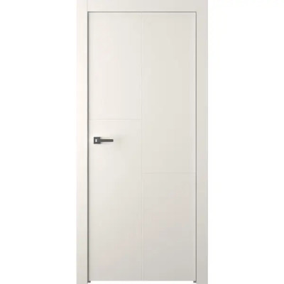 Дверь межкомнатная Лацио 1 глухая эмаль цвет жемчужный 80x200 см