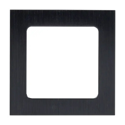 Рамка для розеток и выключателей EKF Стокгольм EZM-G-302-10 1 пост цвет черный