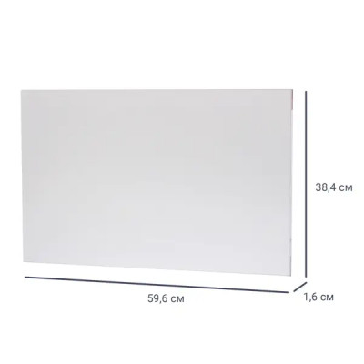 Дверь для шкафа Лион 59.6x38x1.6 цвет белый глянец