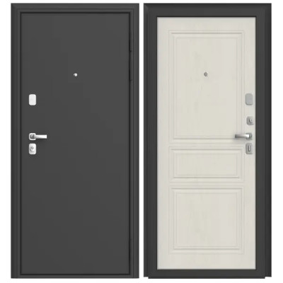 Дверь входная металлическая Премиум Плюс 89x205 см правая дуб белый