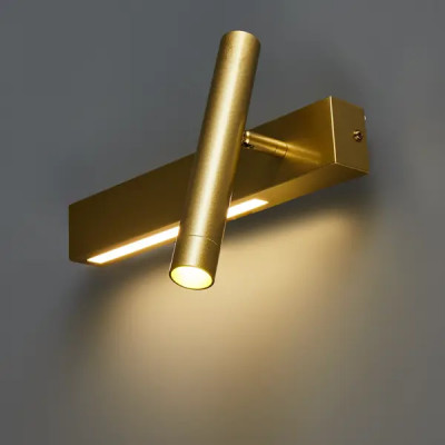 Настенный светильник светодиодный Escada Pulsar 10274/1 нейтральный белый цвет света цвет золотой