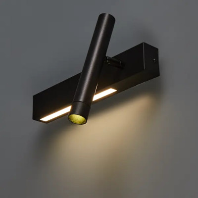 Настенный светильник светодиодный Escada Pulsar 10274/1 нейтральный белый цвет света цвет черный