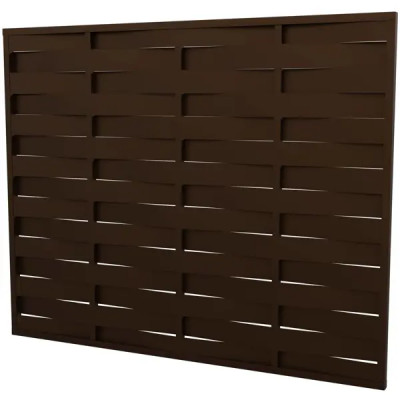 Забор-жалюзи Утес 2x2.5 м цвет коричневый