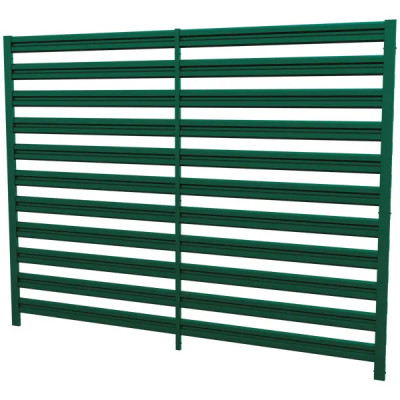 Забор-жалюзи Горизонт 2x2.5 м цвет зеленый
