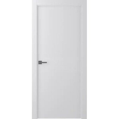 Дверь межкомнатная глухая Ивент 2 эмаль белый 2000x800 мм (с замком)