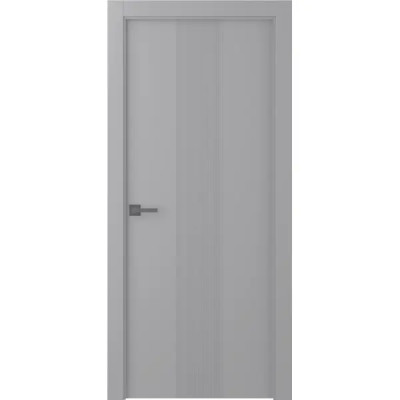 Дверь межкомнатная глухая Ивент 1 эмаль серый 2000x600 мм
