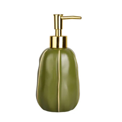 Дозатор для жидкого мыла Zenfort Агава керамика цвет зеленый