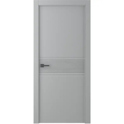 Дверь межкомнатная глухая Твинвуд2 эмаль серый 2000x600 мм
