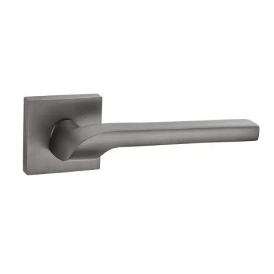 Дверные ручки Puerto AL 535-03 алюминий, цвет матовый чёрный никель