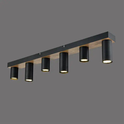 Светильник подвесной Moderni Pine 6573/6C 6 ламп 12 м² цвет черный