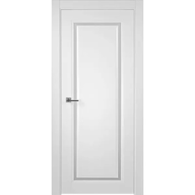 Дверь межкомнатная глухая Аурум 1 90x200 см эмаль цвет белый с фурнитурой