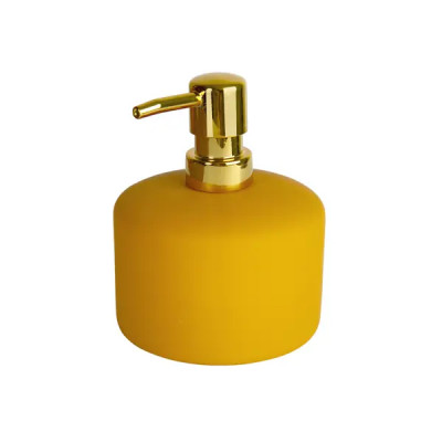 Дозатор для жидкого мыла Zenfort Сиена керамика цвет горчичный