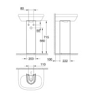 Пьедестал Grohe Euro Ceramic 39202000