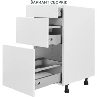 Ящик Delinia ID 36.8x9.4x48 см металл цвет серый