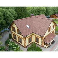 Гибкая черепица Технониколь Кантри цвет аризона 2.6 м²
