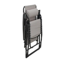 Стул-шезлонг садовый Multipo Zero 65.5x116x91 см сталь/текстилен бежевый