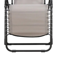 Стул-шезлонг садовый Multipo Zero 65.5x116x91 см сталь/текстилен бежевый