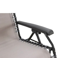 Стул-шезлонг садовый Multipo Zero 65.5x116x91 см сталь/текстилен бежевый