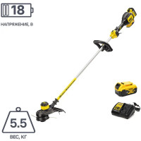 Триммер аккумуляторный бесщёточный Dewalt DCM561P1S-QW 18 В АКБ и ЗУ входит в комплект