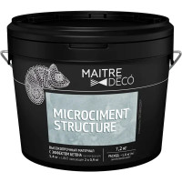 Микроцемент высокопрочный материал с эффектом бетона Maitre Deco «Microciment Structure» 7.2 кг