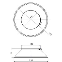 Юбка для элементов Металлик и Ко D115 мм 430/0.5 мм