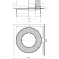 Площадка монтажная Металлик и Ко 430/1 мм D115x200 мм