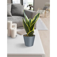 Кашпо Idi land London ø20 h18.3 см v4 л пластик серый