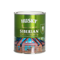 Лазурь для дерева Husky Siberian Суперлазурь цвет калужница 0.9 л