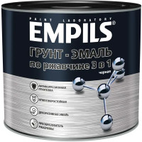 Грунт-эмаль по ржавчине 3 в 1 Empils PL гладкая цвет черный 2.7 кг
