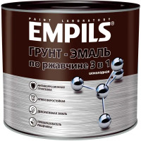 Грунт-эмаль по ржавчине 3 в 1 Empils PL гладкая цвет шоколад 2.7 кг