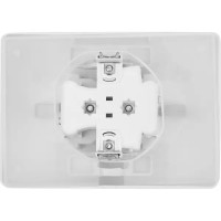 Розетка двойная встраиваемая Schneider Electric Blanca с крышкой 16 А IP44 цвет белый