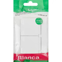Розетка двойная встраиваемая Schneider Electric Blanca с крышкой 16 А IP44 цвет белый