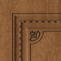Дверь межкомнатная глухая с замком и петлями в комплекте Грета 80x200 см ламинация ПВХ цвет дуб аурум