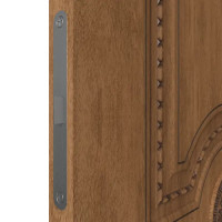 Дверь межкомнатная глухая с замком и петлями в комплекте Грета 60x200 см ламинация ПВХ цвет дуб аурум