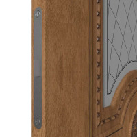 Дверь межкомнатная остекленная с замком и петлями в комплекте Грета 60x200 см ламинация ПВХ цвет дуб аурум