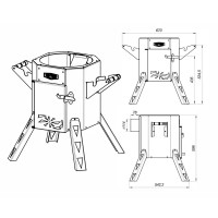 Печь садовая Firewood Inferno