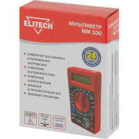 Дрель-шуруповерт аккумуляторная Elitech ДА 18СЛ2 18 В Li-ion 2x1.7 Ач, мультиметр