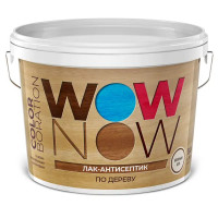 Лак-антисептик Wow Now беленый дуб 9 л