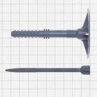 Дюбель для теплоизоляции с пластиковым гвоздем Daxmer 10x90 мм, полипропилен, 30 шт.