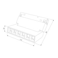 Трековый светильник Elektrostandard Slim Magnetic однофазный магнитный 6 Вт 4200K, 3 м² цвет черный