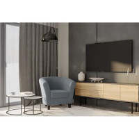 Кресло полиэстер Seasons Марсель CAMARO32 серое 85x73x77 см
