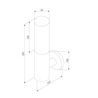 Светильник уличный Elektrostandard Techno 1418 1xE27x60W IP54, цвет серый