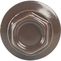 Саморез кровельный оцинкованная сталь 4.8x35 мм цвет коричневый на вес (около 172 шт./кг)