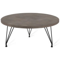 Журнальный столик Lap круглый 60x60x38 см черный